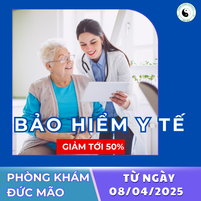 Chương trình Giảm Giá Tới 50% Cho Khách Hàng Có Bảo Hiểm Y Tế Tại Phòng Khám Vật Lý Trị Liệu Đức Mão